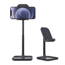 Tech Companion, justerbar stativ med ergonomisk design, super robust aluminiumslegering til enheder med bred kompatibilitet - Forbedr din