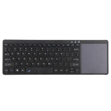 Multi-Device Wireless Keyboard With Touchpad, Ensuring Quiet Keys And Comfortable Typing, Ideal For Multimedia Functionality And Rechargeable Battery