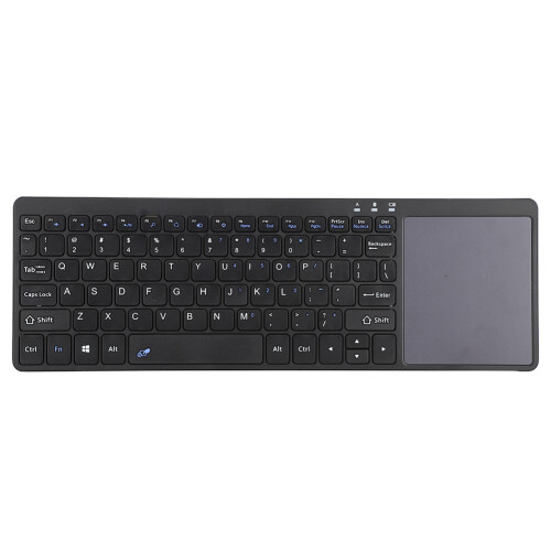 Multi-Device Wireless Keyboard With Touchpad, Ensuring Quiet Keys And Comfortable Typing, Ideal For Multimedia Functionality And Rechargeable Battery