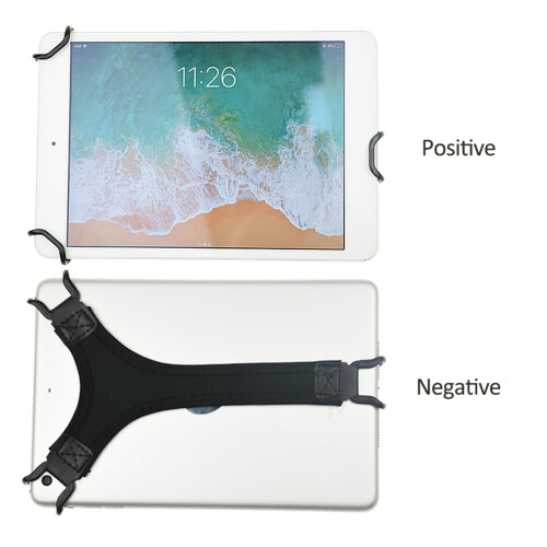 Finger Grip for E-Reader and Tablet, Hand Strap Holder with Triangular Holding Strap and Universal Handle Grip, Security Hand Strap for iPad Kindle Sa 2