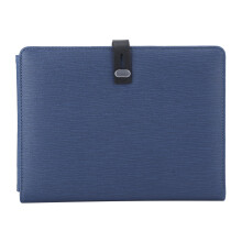 Ordinateur portable à couverture rigide durable avec chargement sans fil, couverture en cuir PU de qualité supérieure avec hub multifonction et