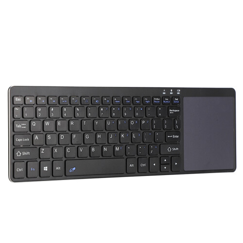 Multi-Device Wireless Keyboard With Touchpad, Ensuring Quiet Keys And Comfortable Typing, Ideal For Multimedia Functionality And Rechargeable Battery 1