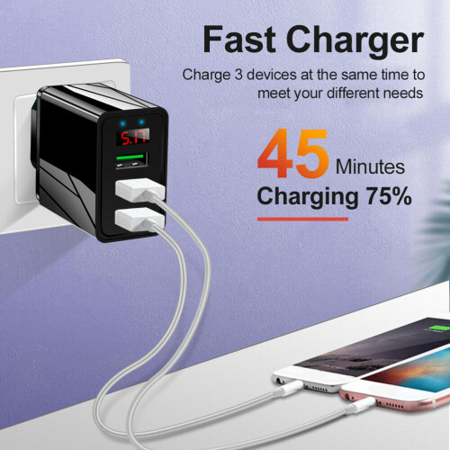 Παγκόσμιος φορτιστής ταξιδιού, Quick Charge3.0Hub με καθολική συμβατότητα για ένα ευρύ 1