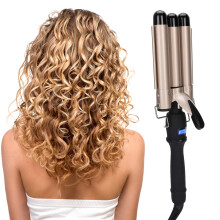 3 Barrel Curling Iron Hair Waver with Fast Heating Ceramic and Adjustable Temperature Control