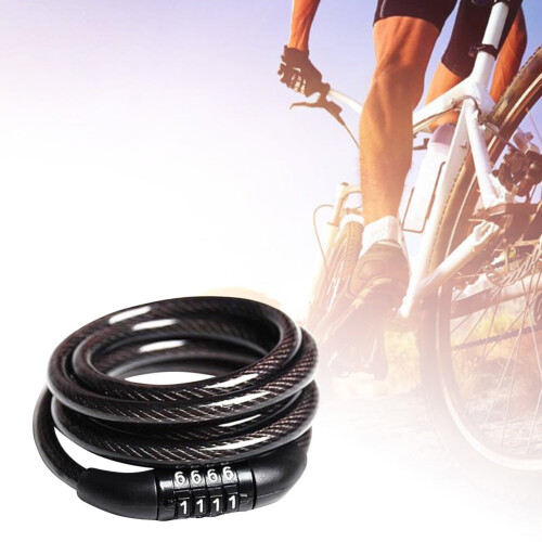 1pc Lock Bike Motorcycle Coded Lock Scooter Cycling 4 Password Security Lock 1