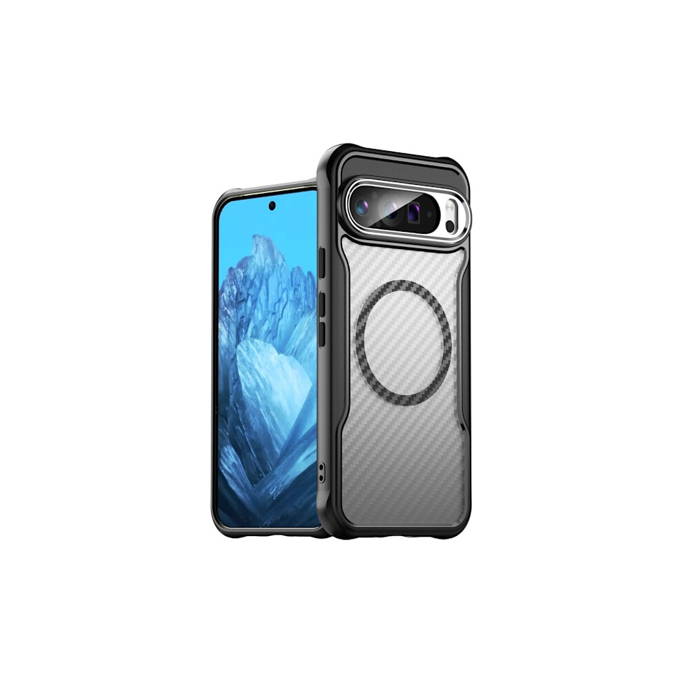 Shell Google Pixel 9 Pro Xl Carbon Fiber Translucent Shell Black 9773935775688
