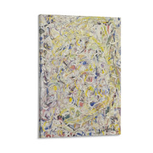 Abstrakter Kunstdruck von Jackson Pollock (66) auf Leinwand, 20 x 30 cm (8 x 12 Zoll), Wanddekoration, Poster, Geschenkidee, moderne Wohnaccessoires