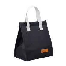 Foldable Insulated Bento Bag Lunch Bag for Work, School,Black