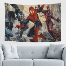 Tapisserie murale Spider-Man, décoration murale pour chambre d'enfant ou salon, 152 x 102 cm
