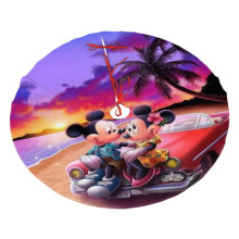Kerstboomrok met Mickey Mouse-motief voor de kerstboom en kerstboomversieringen voor het kerstfeest.