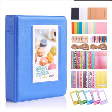 Conjunto de 1 álbum de fotos de 2x3 polegadas para mini câmera Polaroid Snap Zip, impressora instantânea, cores sortidas, 88x57x4mm