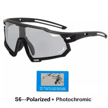 Polarized Sports Glasses Photochromic Cycling Glasses for Men and Women MTB Cycling UV400 Sunglasses Road Goggles Bicycle Glasses S6