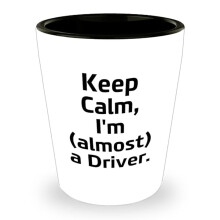 Vaso de chupito divertido para conductores: regalo único para el Día del Padre de parte de un hijo o una hija, regalos motivacionales para