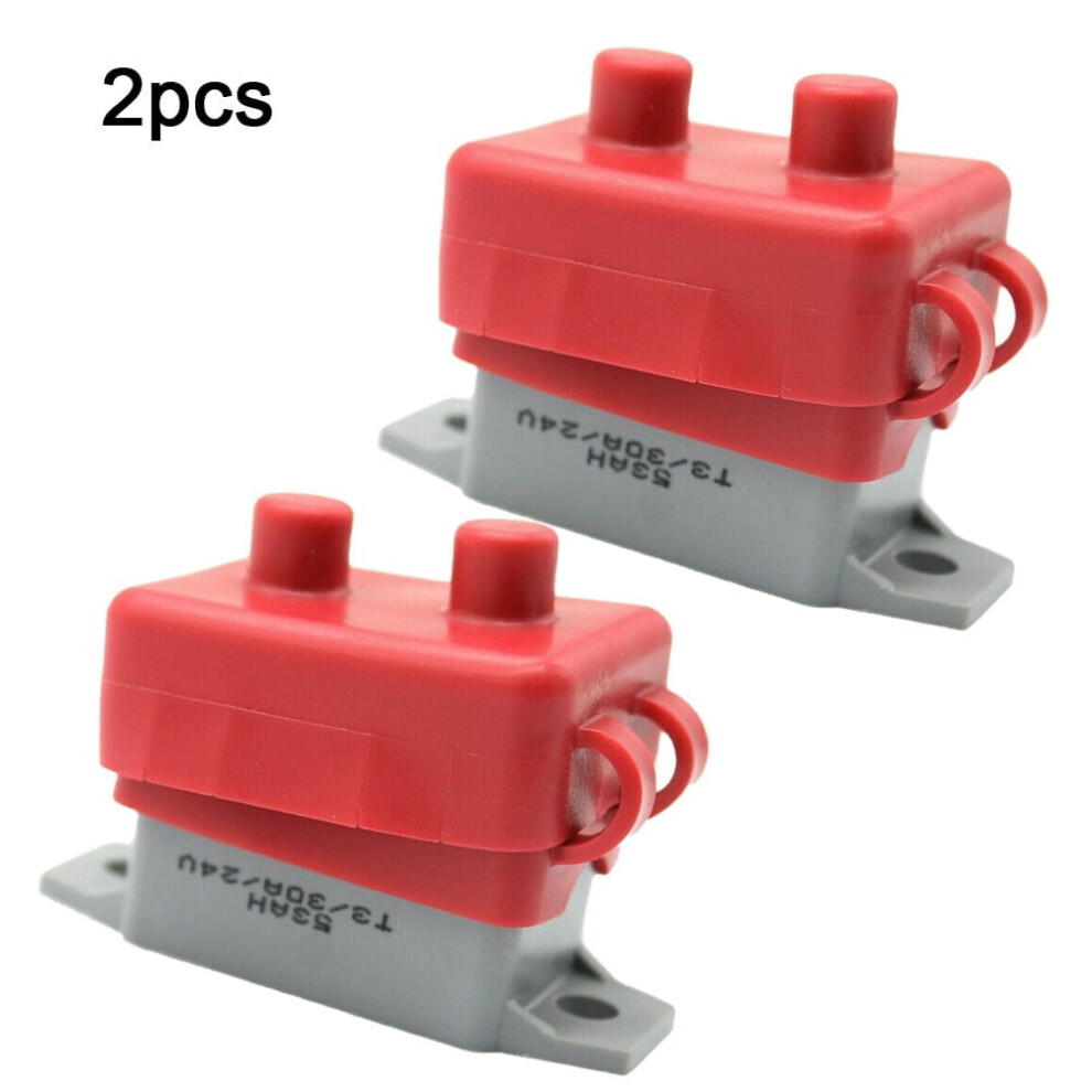 2Pcs Automatic Reset Circuit Breaker For Automotive Rv Marine 12-24V 10- 50 Amps 9395123698366