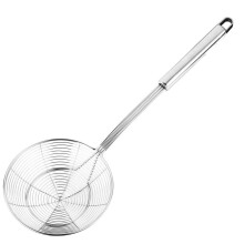 Stainless Steel Solid Spider Strainer Skimmer Ladle With Handle Kitchen Tool