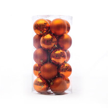 Set van 24 kerstboomversieringen, onbreekbare kerstballen voor de feestdagen, sprankelende hangende kerstboomversieringen.