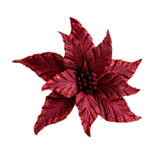 Kerstglitter magnolia kerstboomversiering, grote kunstmatige kerstbloem, kerstcadeau