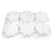 Julesnefnug bageform gør-det-selv blomsterformet silikonekage og chokolade til hjemmebagning