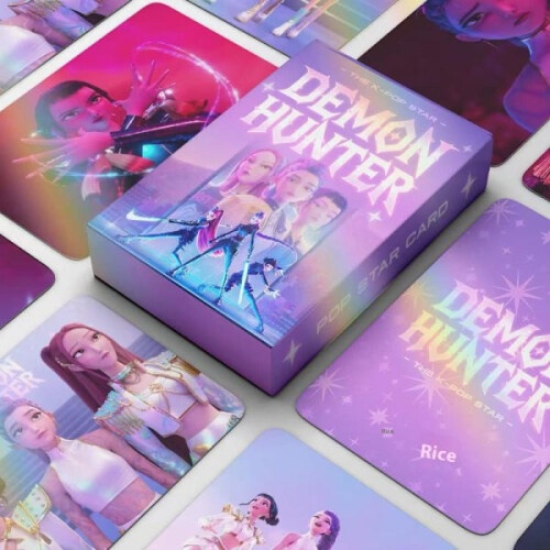 55 cartes postales de collection K-pop Demon Hunters (format unique)