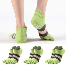 3 Paar Zehensocken, niedrige Fünf-Finger-Socken, sportliche, unsichtbare Socken, weich, bequem, atmungsaktiv, Lauf- und Yogasocken für Damen
