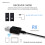 Bluetooth 5.0 Sender-/Empfängeradapter, AUX 3,5 mm, schwarz 3