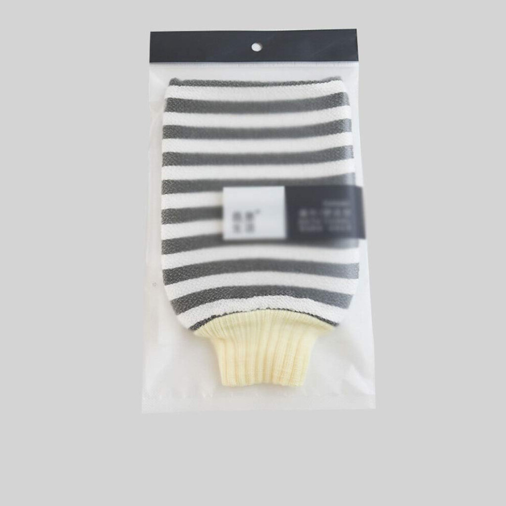 Exfoliating Bath Glove 3 Pack with Secure Elastic Cuff, Fast Foam Body Scrub Towel for Shower