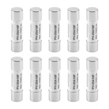 10 Pcs 1000 Fuse Solar PV Explosion-proof Silver - 20A