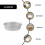 3 stk. ovale cheesecakeforme, æggeformede kageforme, non-stick forme, bageartikler 6