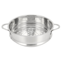 Panier vapeur épais de 18 cm en acier inoxydable avec double anse pour soupes et laits - Ustensiles de cuisine