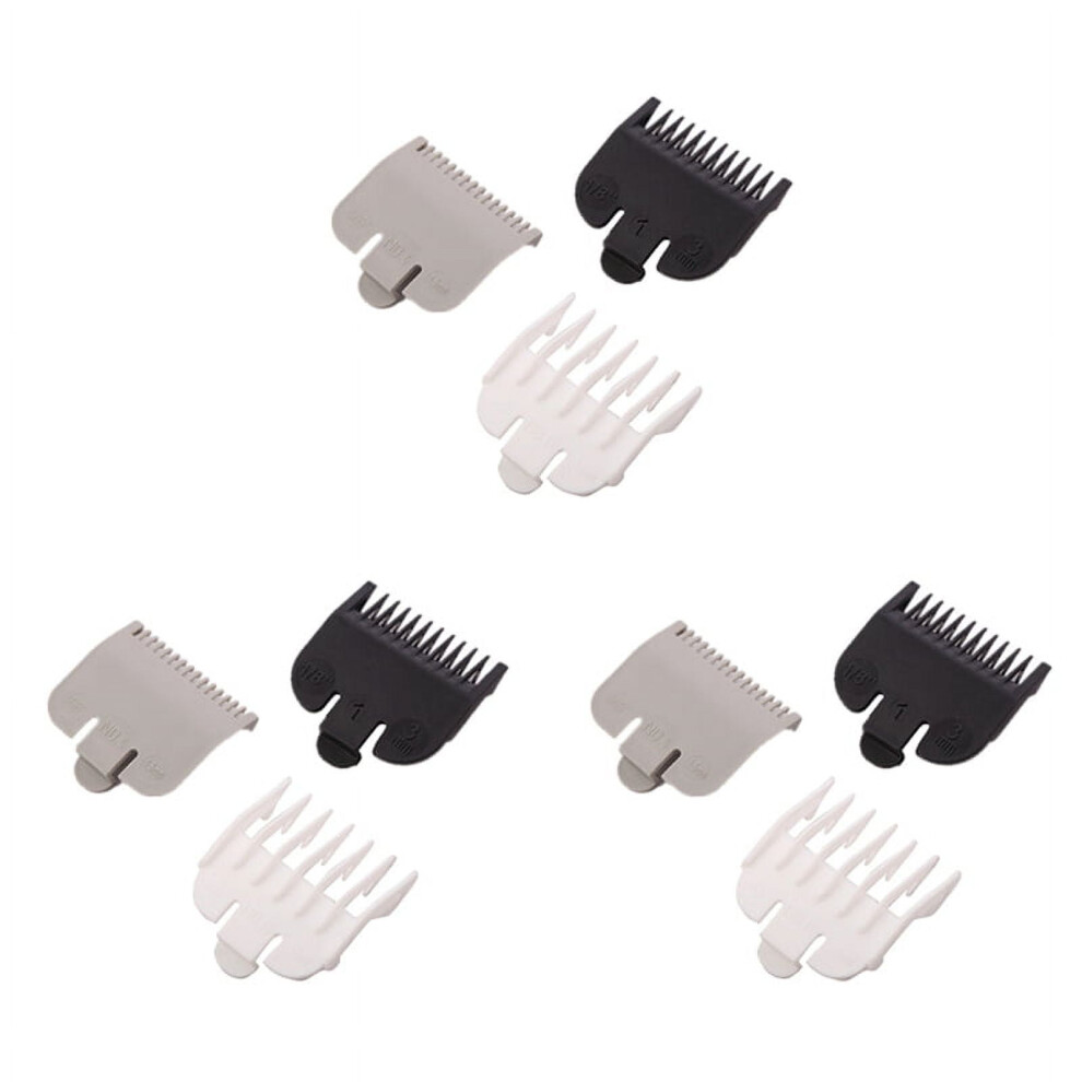 9 Pieces of Universal Hair Clipper Limit Comb Limit Comb Haircut Tools Electric Clipper Caliper 1.5mm / 3mm / 4.5mm
