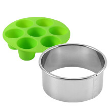 7 Teglia in silicone antiaderente per friggitrice ad aria, rotonda, per torte e cupcake, ricettario *2 pezzi