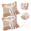 2pcs Bridal Linen Ring Pillow Creative Lace Ring Box for Wedding Ring Storage 2