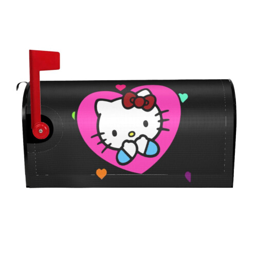 Χαριτωμένο Hello Kitty, κουτί αλληλογραφίας με κινούμενα σχέδια, κάλυμμα κουτιού
