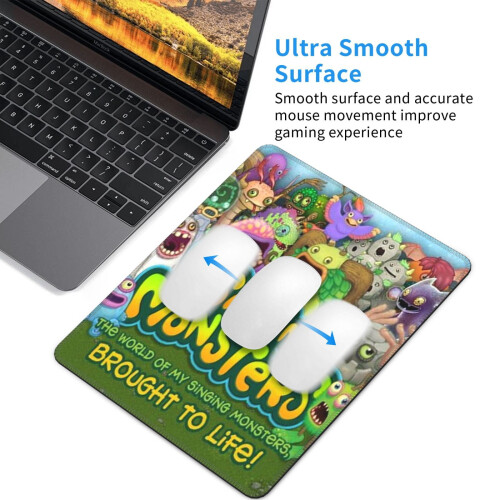 Mouse Pad My Singing Monsters 10x12" με ραμμένη άκρη, αντιολισθητική βάση από καουτσούκ, 2