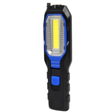 Lámpara de trabajo portátil Mizh con LED COB, alimentada por batería, linterna magnética para inspección y reparaciones de emergencia, color