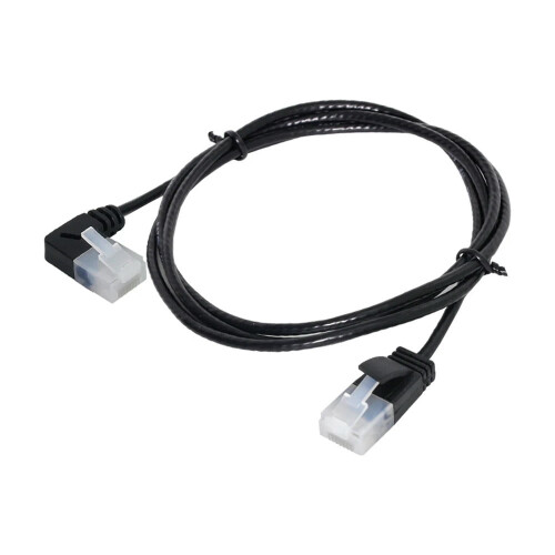 ΓΙΑ εξαιρετικά λεπτό καλώδιο Ethernet Cat6 RJ45 ορθογώνιο σε ευθύ καλώδιο δικτύου UTP patch