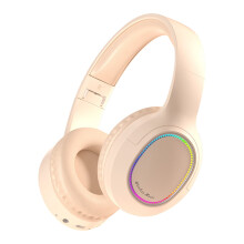 Avtoify Bluetooth-Kopfhörer mit Leuchtfunktion, Private Model Kabellose Gaming-Kopfhörer, Beige