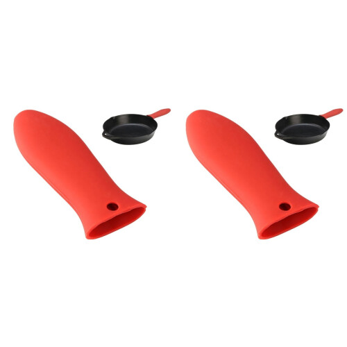 2er-Pack Silikon-Topfgriffhalter mit Isolierhülle