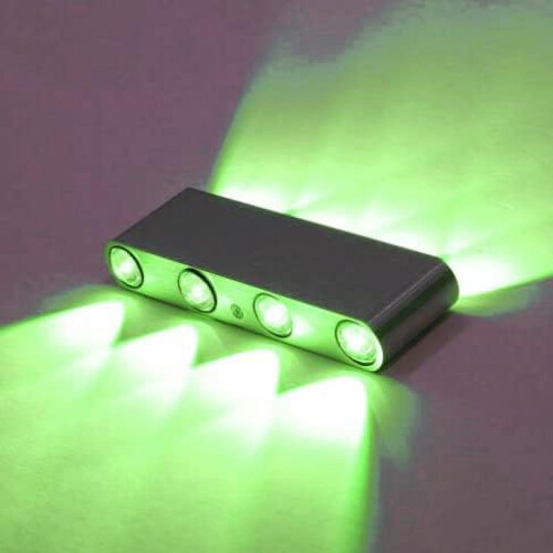 LINLIN8W Φωτιστικά τοίχου LED Πάνω & Κάτω, Φωτιστικό αλουμινίου εσωτερικού χώρου για 1