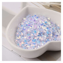 2400Pcs White 4mm 4 Horn Star Nail Art Sequins PVC Wedding Decoration Confetti Durable