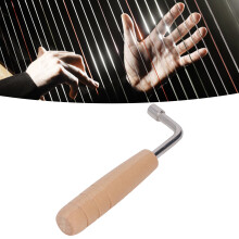 Clé de réglage pour harpe à la performance stable et au ton harmonieux, avec poignée en bois robuste