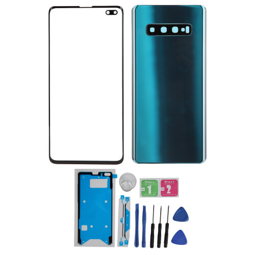 Γνήσιο πίσω κάλυμμα από γυαλί για Samsung S10+ Plus, αδιάβροχο και υψηλής απόδοσης, με