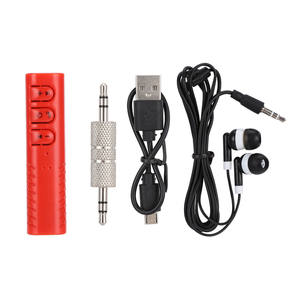 Wireless Audio Receiver Bluetooth V5.0 3.5Mm Jack Aux Adapter Built-In Microphone Dual Device Connectivity Low Latency Hands-Free Calling For Car Spea 9176269405069