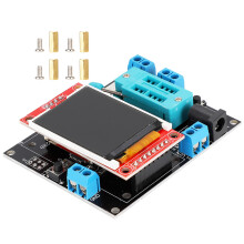 Diode capaciteit spanning frequentiemeter met kleurendisplay, geïntegreerde transistordetectie en PWM-signaalgeneratie in een compacte doe-het-zelf
