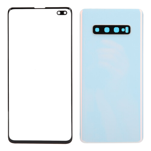 Ανταλλακτικό πίσω γυαλιού για Samsung Galaxy S10+ Plus, οικονομικό κεραμικό κάλυμμα με μέρη 1