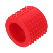 Tattoo Grip Cover Red Silicone Non Slip Vibration Damping for 25mm Tattoo Pen Tube