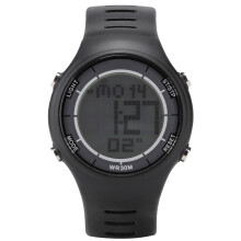 Unisex digitalklokke med stoppeklokkefunksjon, slitesterk sportsklokke for menn og kvinner, elegant LED-klokke med alarm og sirkeltidtaking for