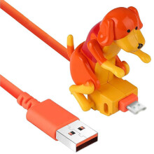 Cable de carga Mini Dog con movimiento automático durante la carga, cable de transmisión de datos USB-C de diseño interesante para dispositivos