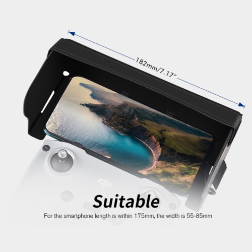 Protetor solar dobrável com design triplo: para dispositivos de 4,4 a 7,1 polegadas, alta compatibilidade com DJI Mini 2 e Mavic Air 2, proteção 2