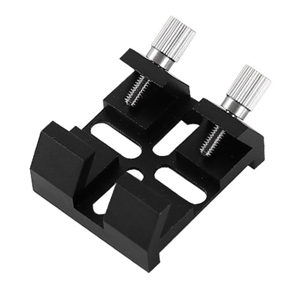 Telescope Finderscope Mount Bracket With Dovetail Slot Plate For Star Observation, Aluminum Alloy Black 9164114719553